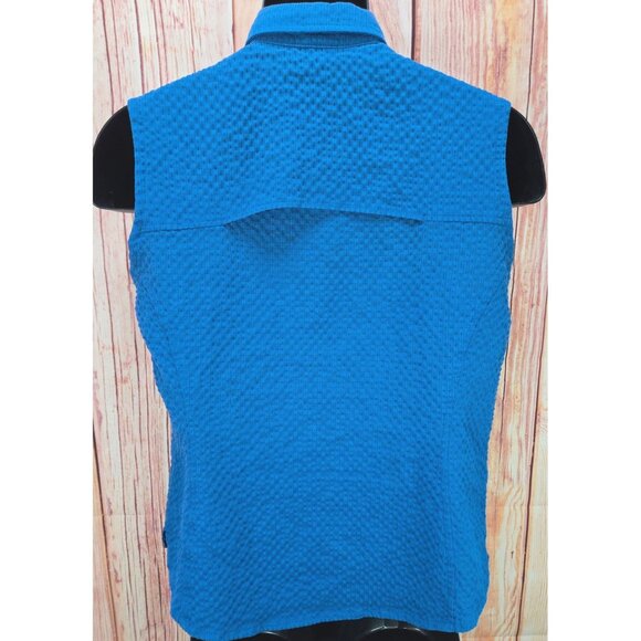 Nike ATG Blue Sleeveless Button-Down Vest Large 80% Rayon & 20% Polyester - Picture 2 of 11